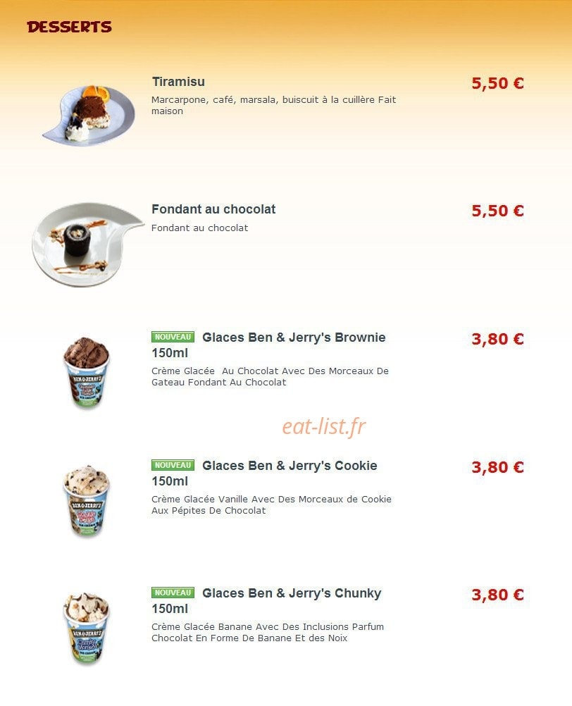 T-Pizzas — carte page 11