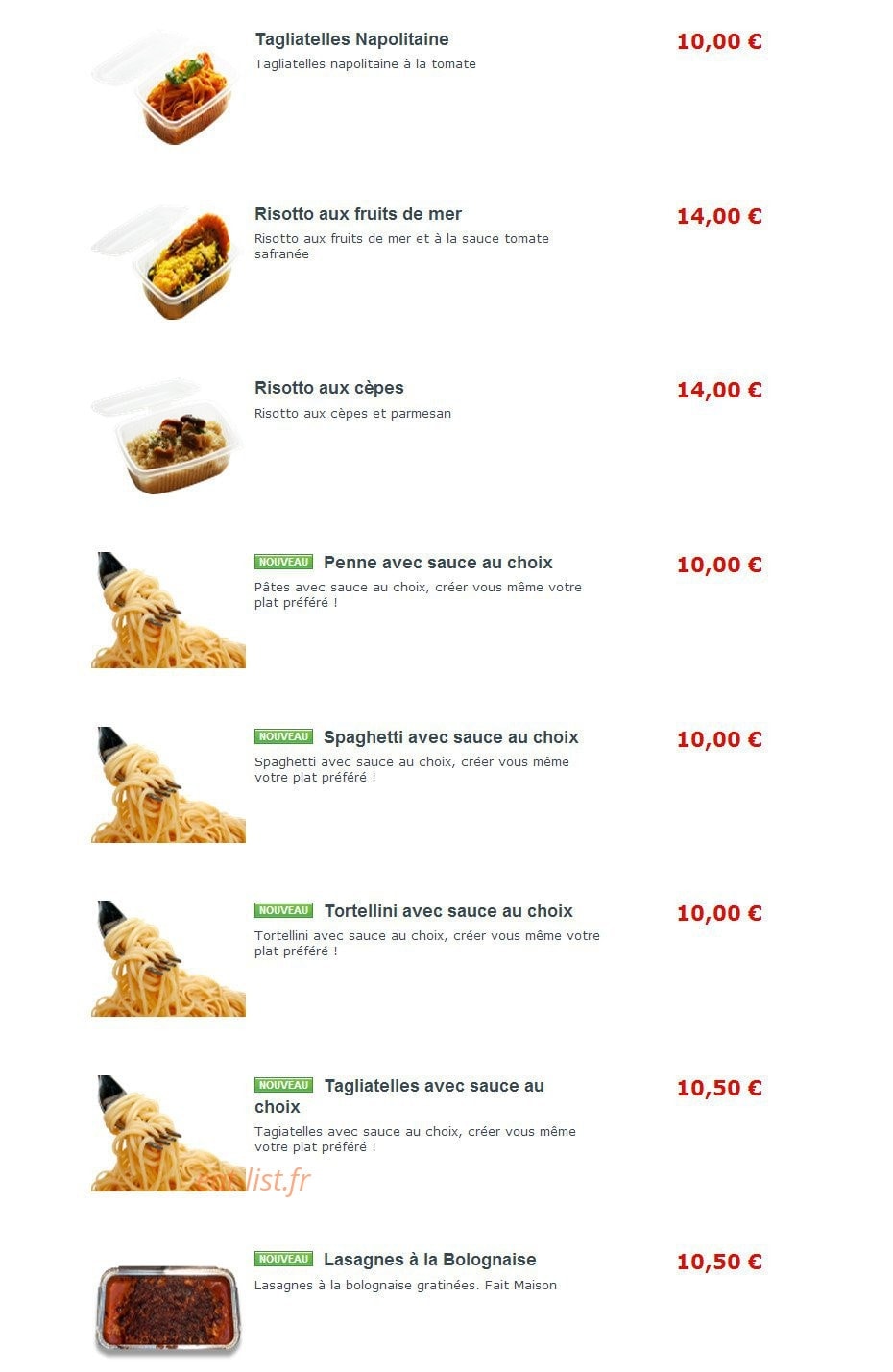 T-Pizzas — carte page 6