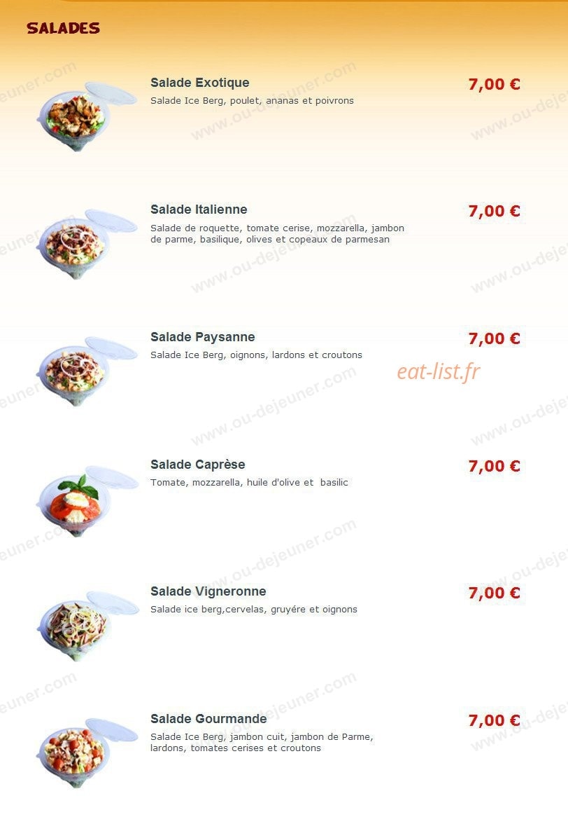 T-Pizzas — carte page 8