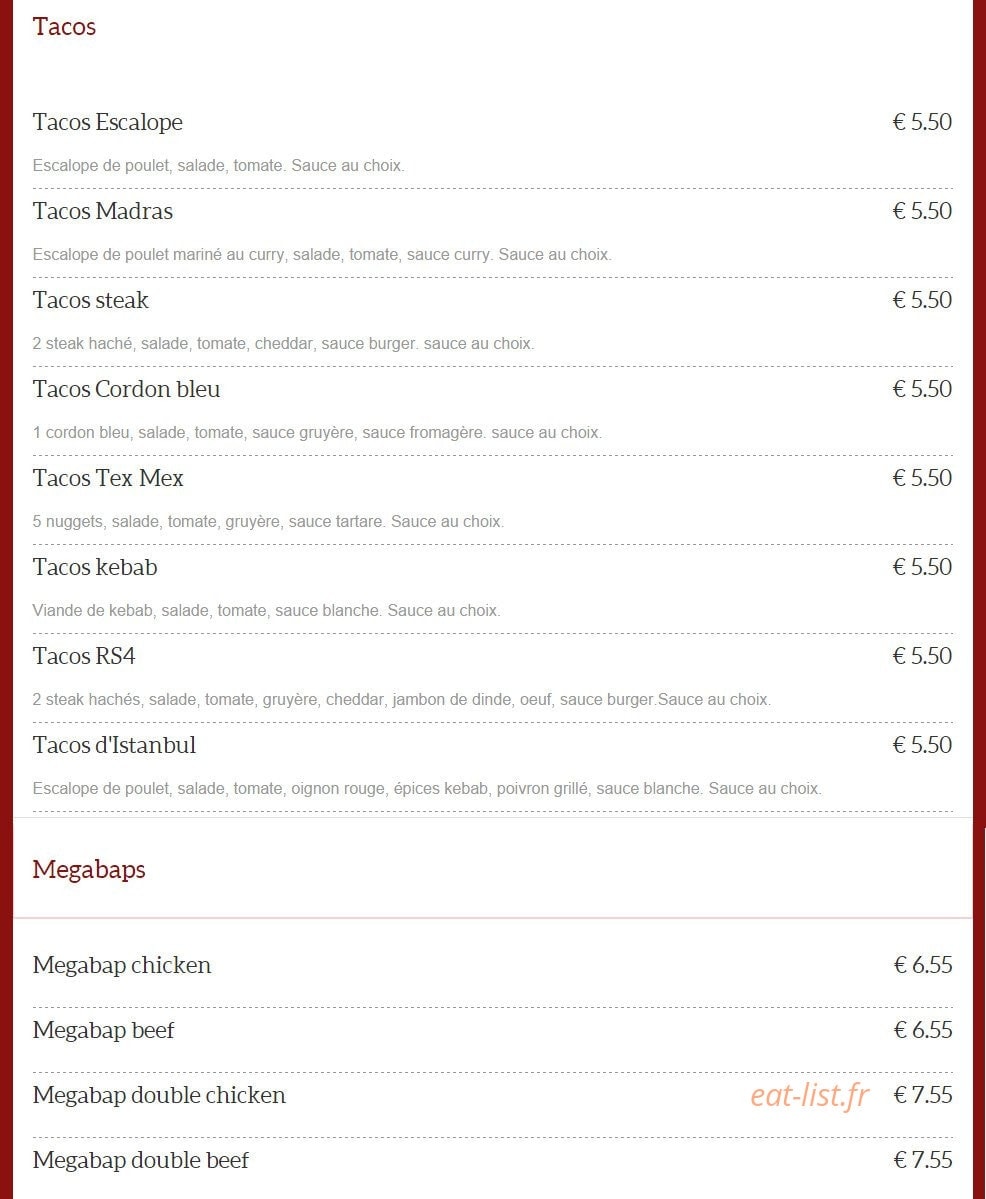 Tacos-Family — carte page 7