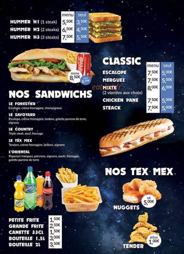 Tacos World — carte page 3