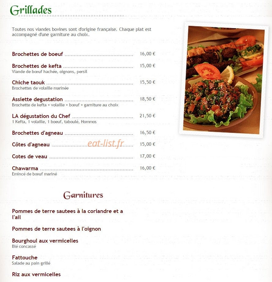 Vestiges de Baalbek — carte page 3