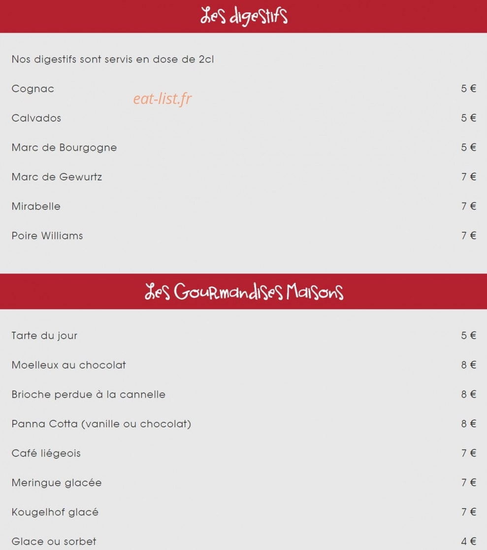 Winstub Henriette — carte page 4