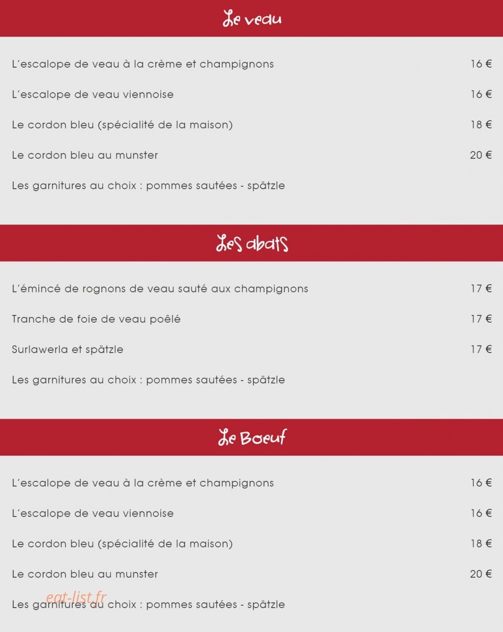 Winstub Henriette — carte page 2