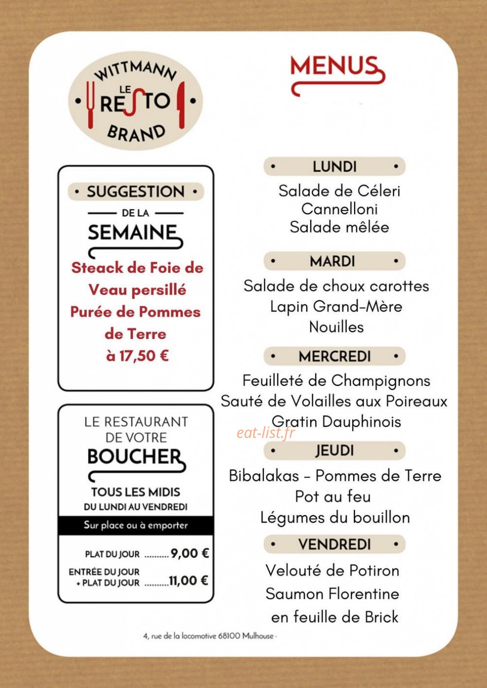 Wittmann Brand — carte page 3