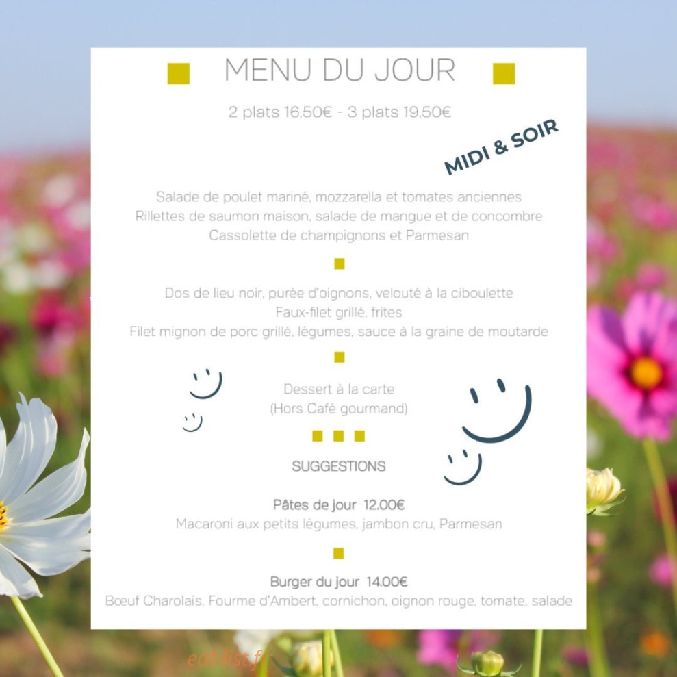 A table chez Carlo — carte page 1