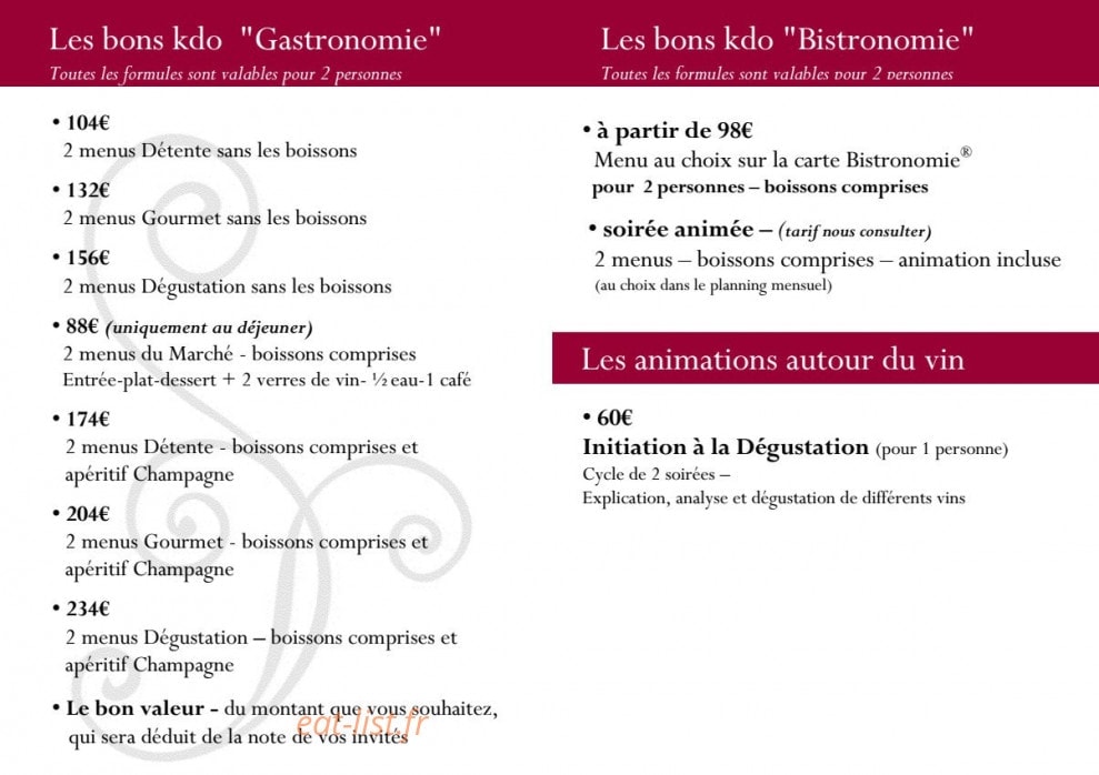 La Closerie — carte page 4