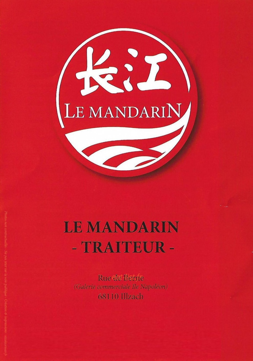 Le mandarin — carte page 1