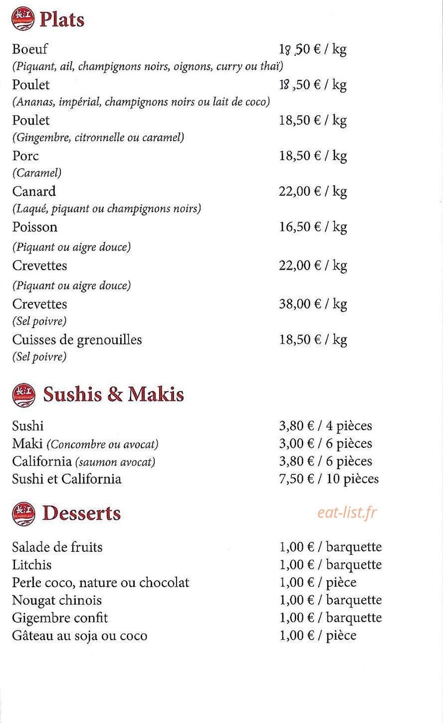 Le mandarin — carte page 3