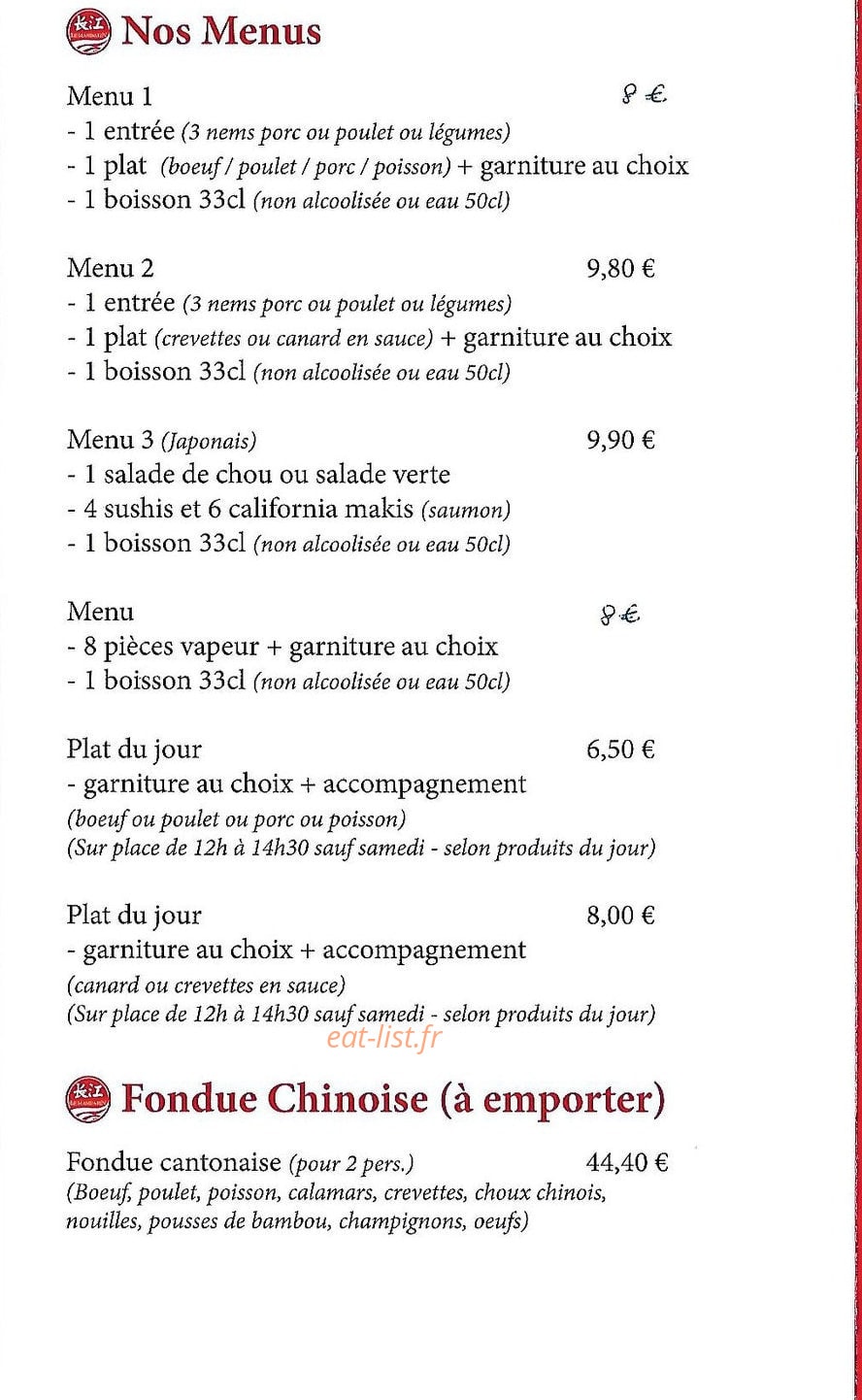 Le mandarin — carte page 4