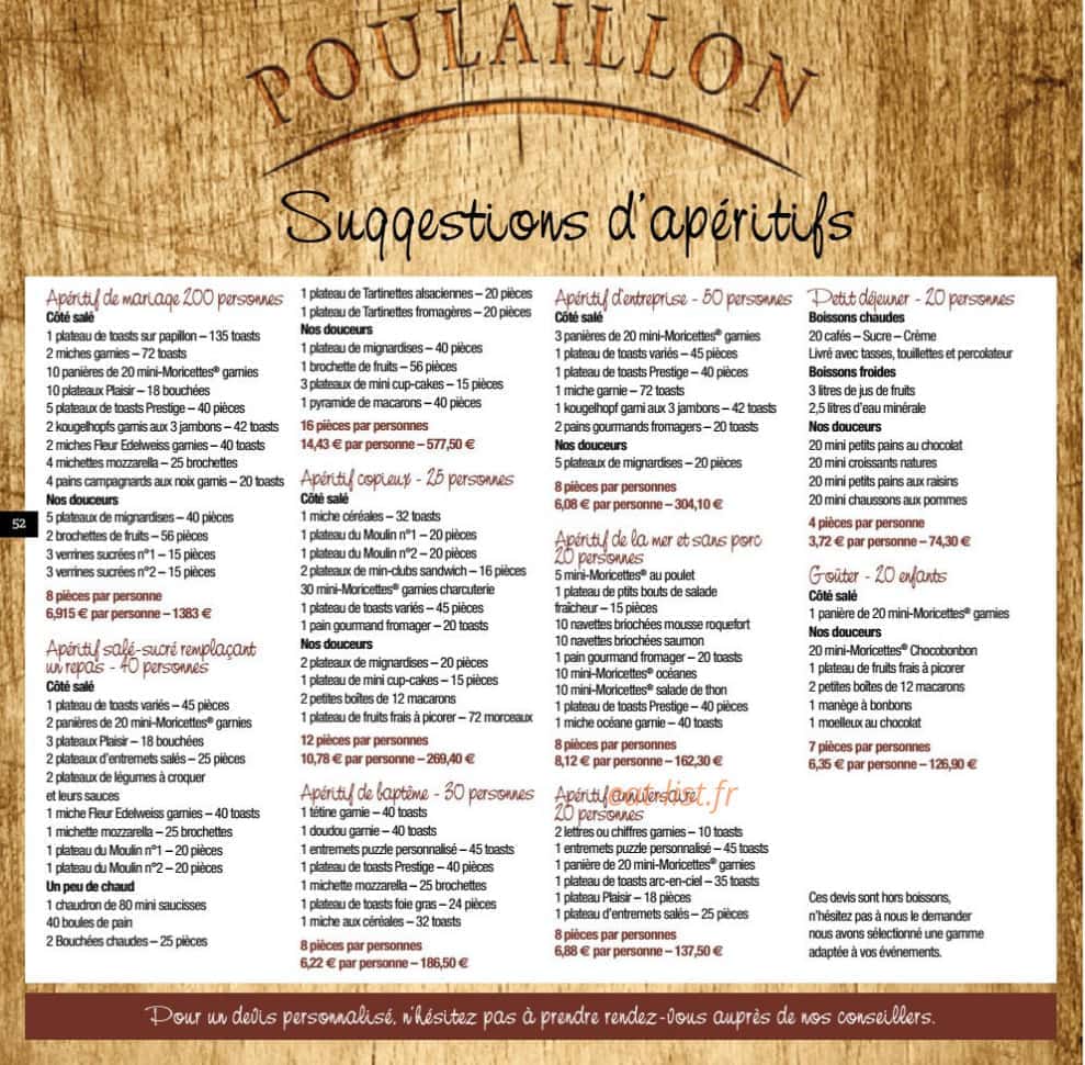 Poulaillon — carte page 51