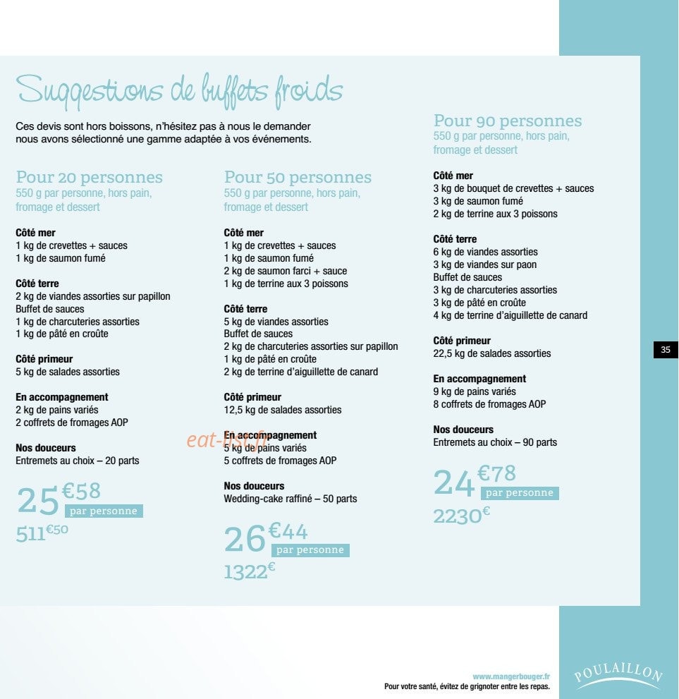 Poulaillon — carte page 34