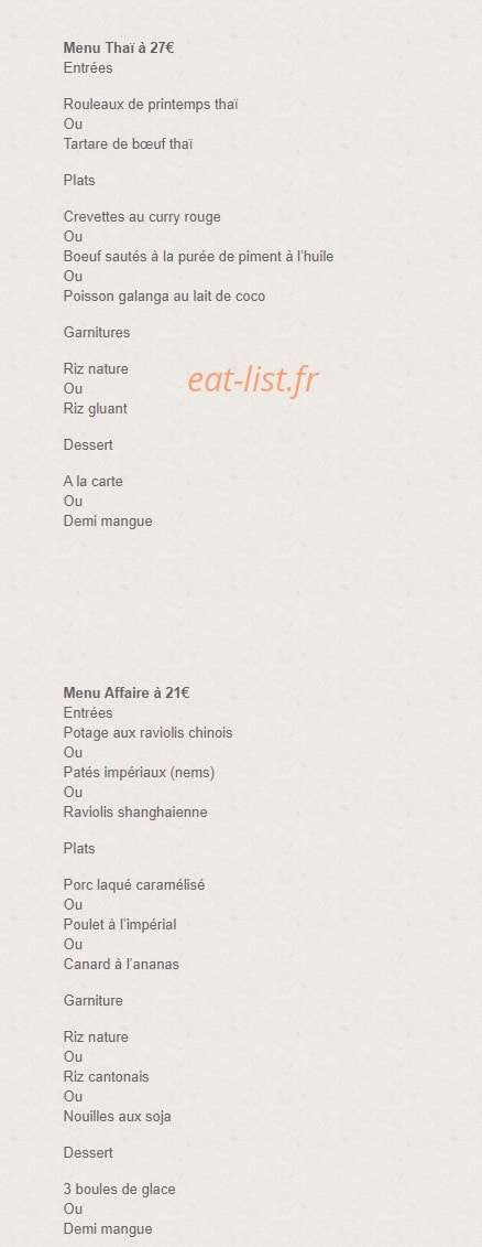Les Terrasses d'Asie — carte page 13