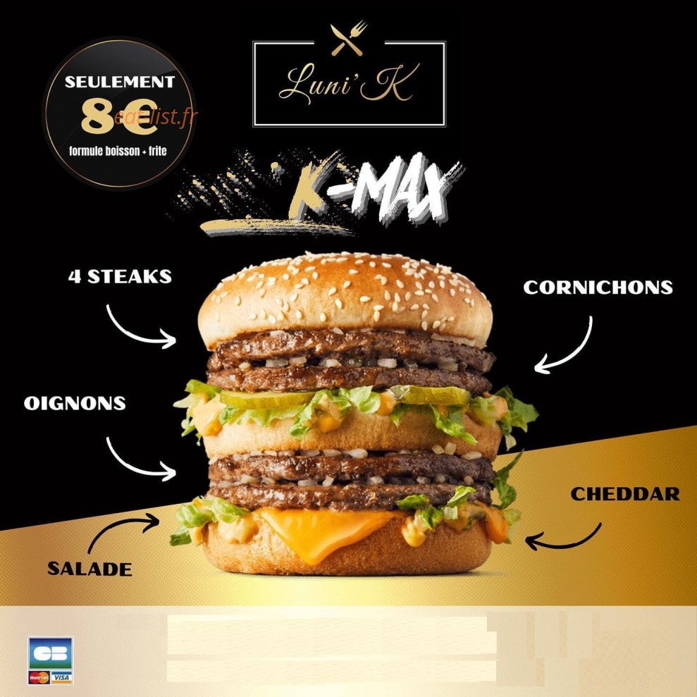 Luni'K Burger — carte page 1