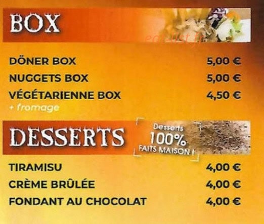 Restaurant Ates — carte page 4