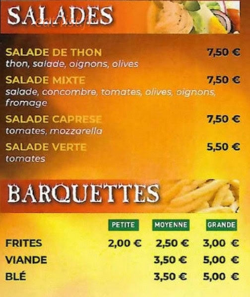 Restaurant Ates — carte page 2