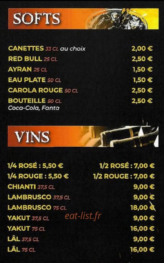 Restaurant Ates — carte page 9