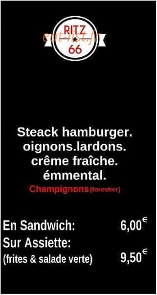 Ritz66 — carte page 1
