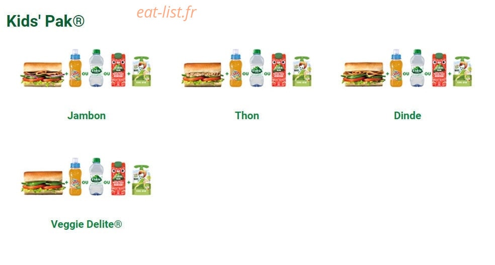 Subway — carte page 4
