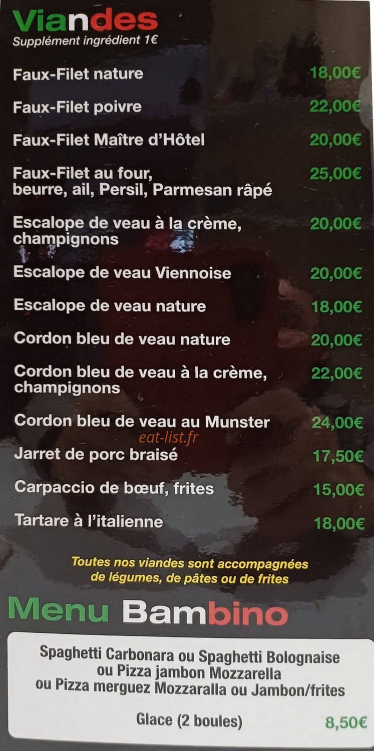 Le Florentin — carte page 2