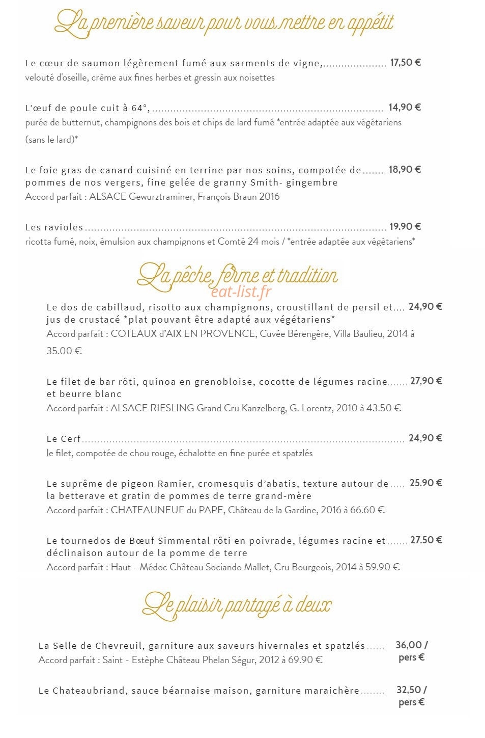 Au lion d'or — carte page 1