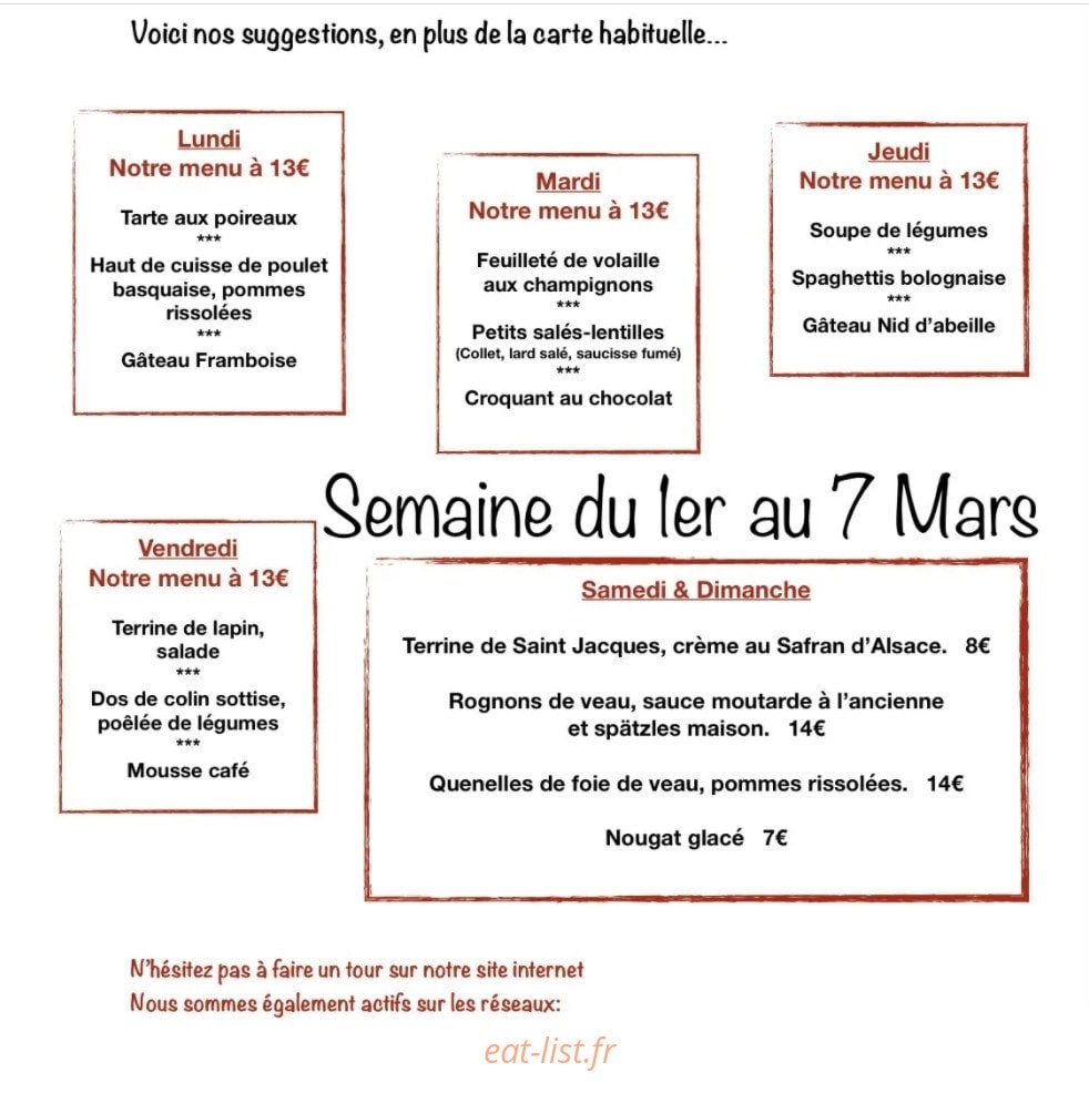 Le Bouquet Garni — carte page 2