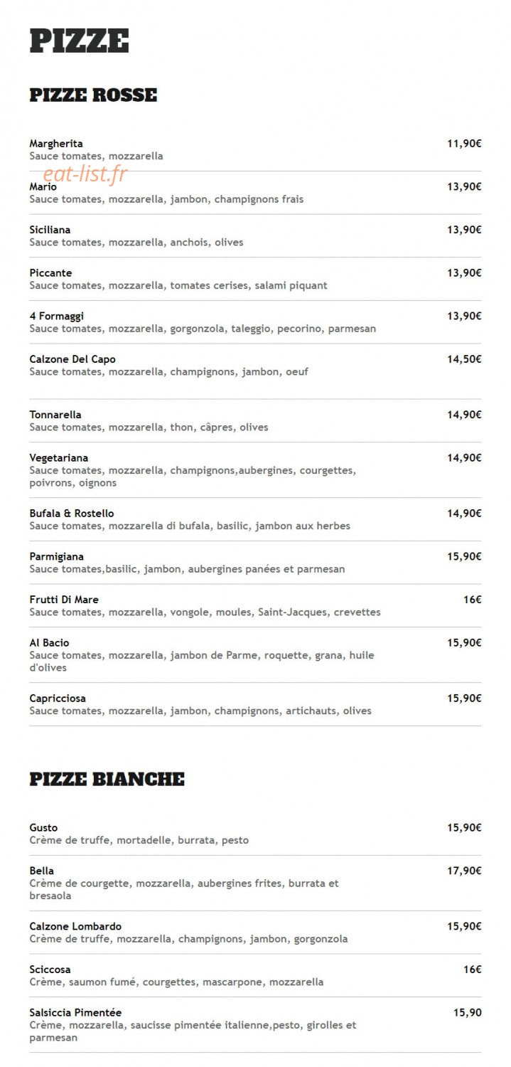 Bacio — carte page 1