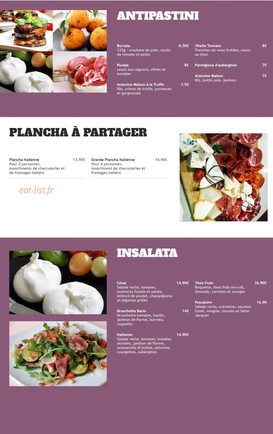 Bacio — carte page 2