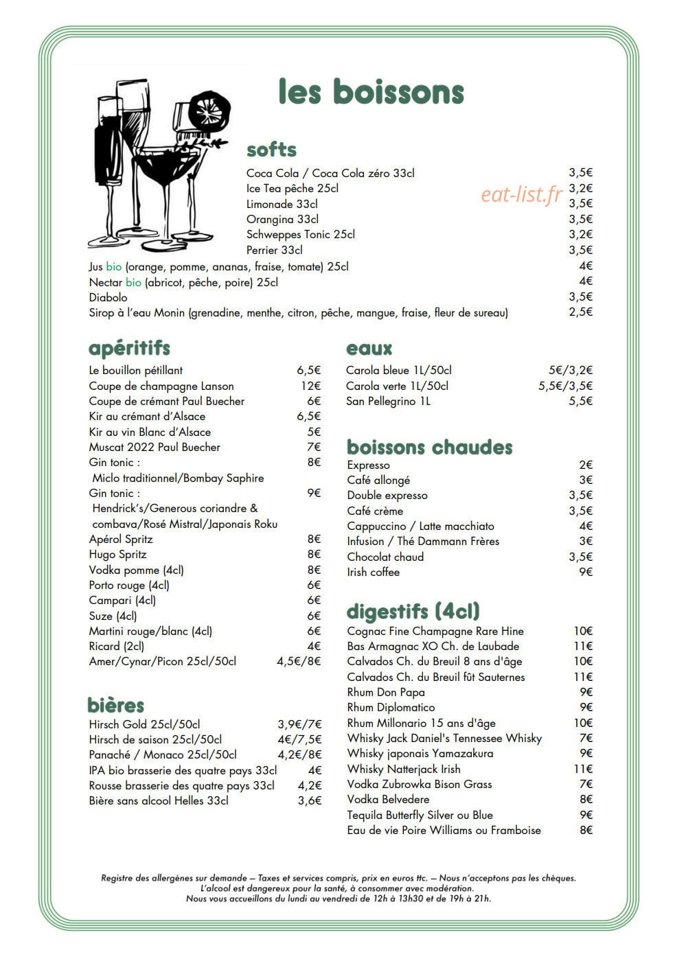 Le Bouillon — carte page 2