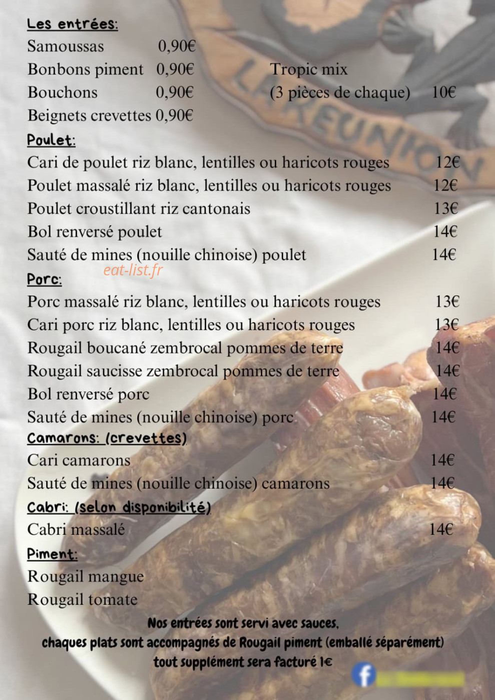 Le Zembrocal — carte page 1