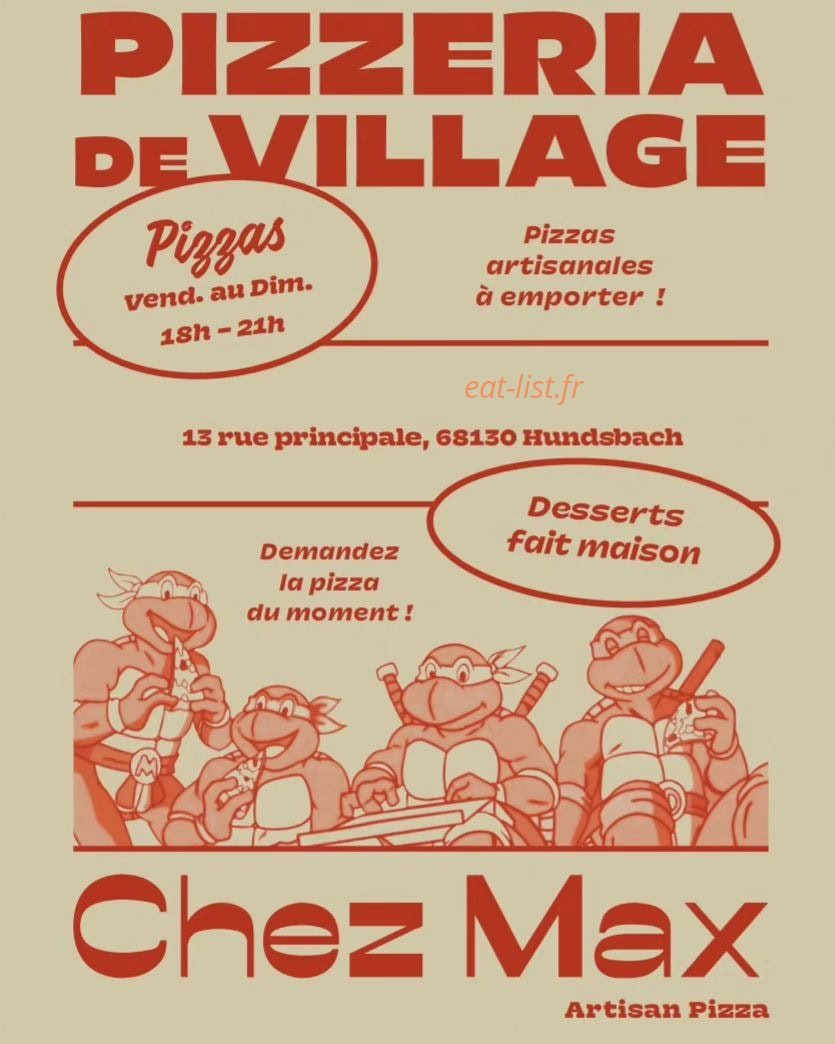 Chez Max — carte page 1