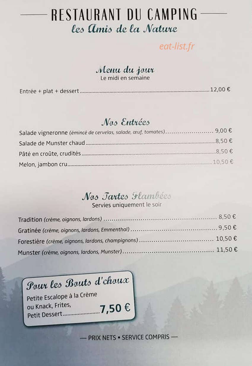Les Amis de la Nature — carte page 2
