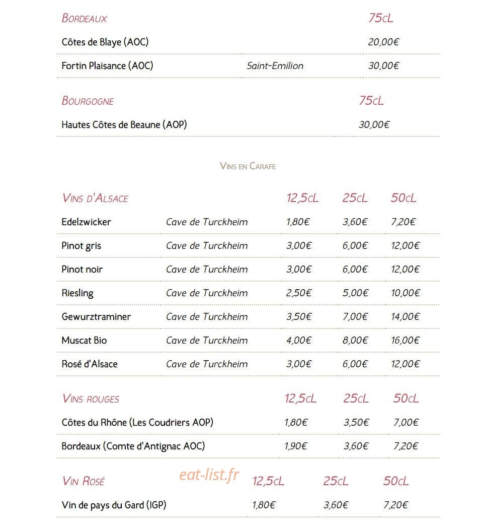 Winstub s'stewla — carte page 7