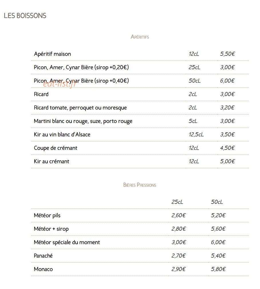 Winstub s'stewla — carte page 4