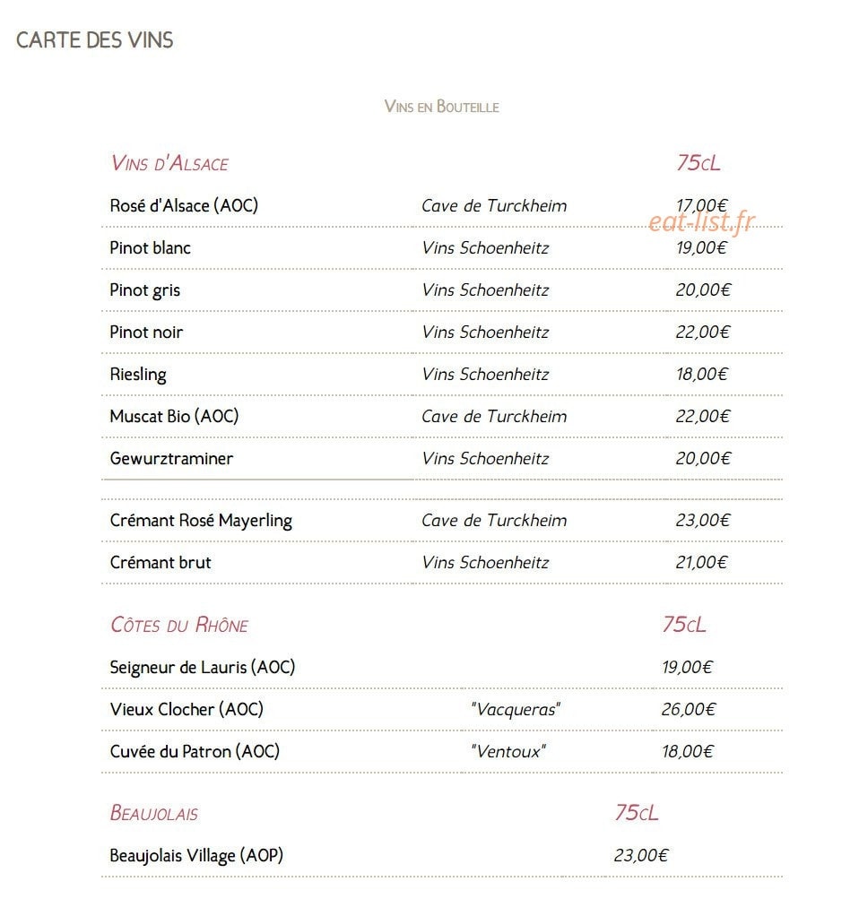 Winstub s'stewla — carte page 6