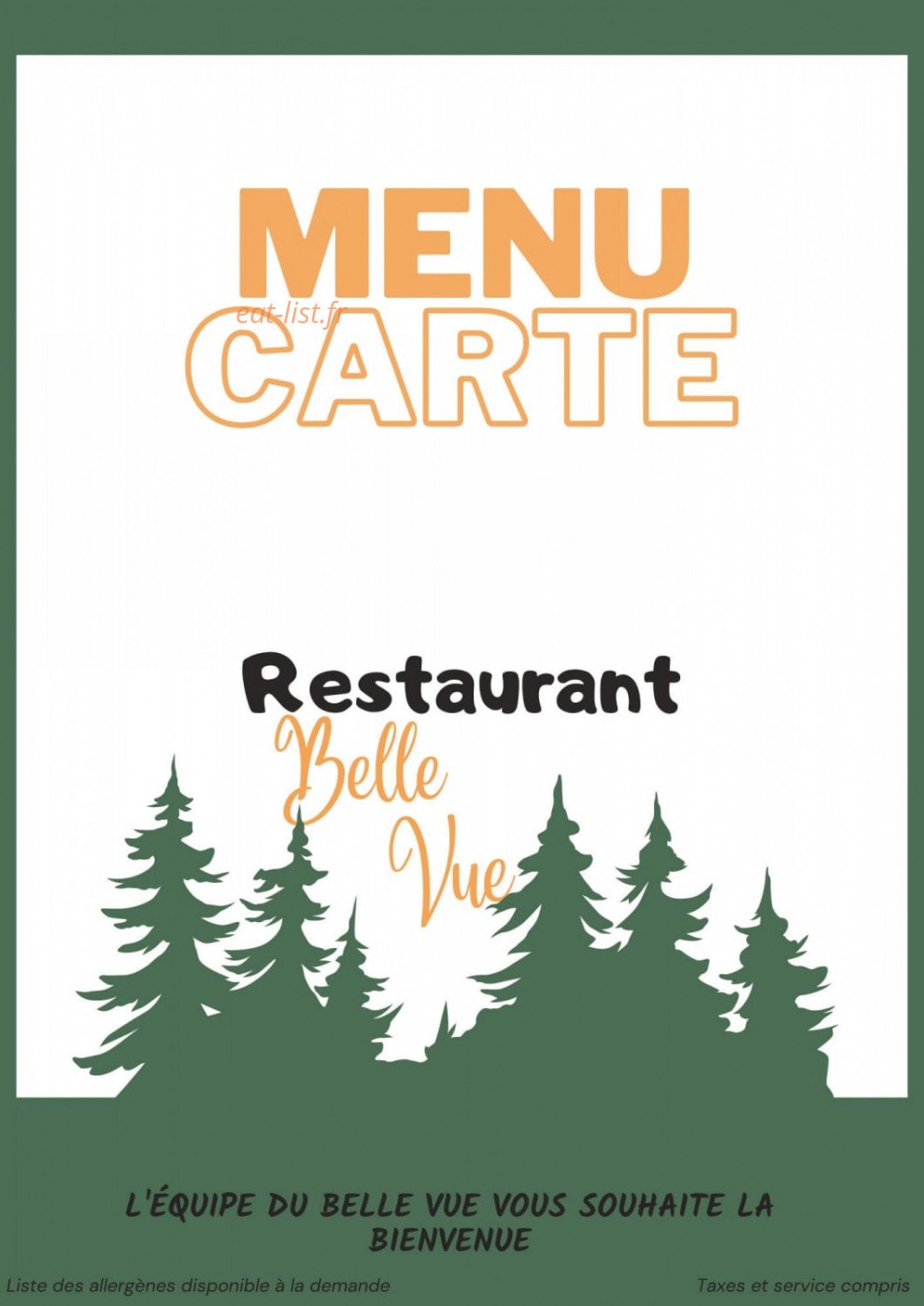 Belle Vue — carte page 1