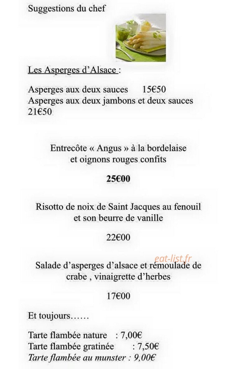 Au Nid de Cigognes — carte page 1