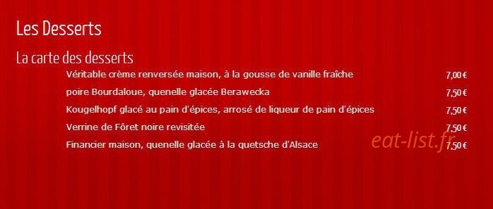 Au Cheval Blanc — carte page 5
