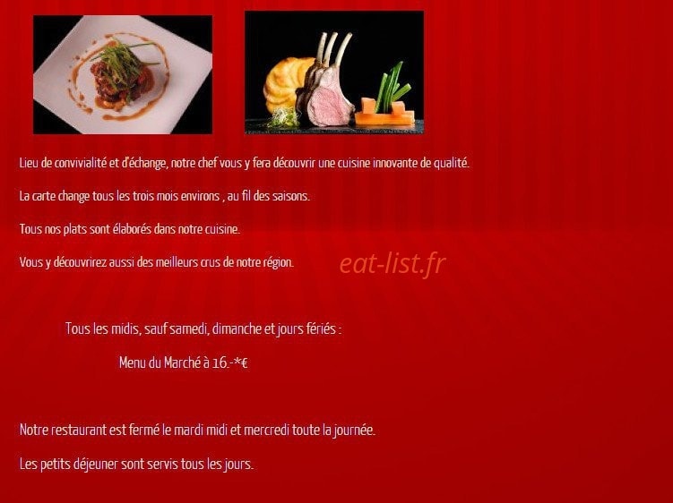 Au Cheval Blanc — carte page 6