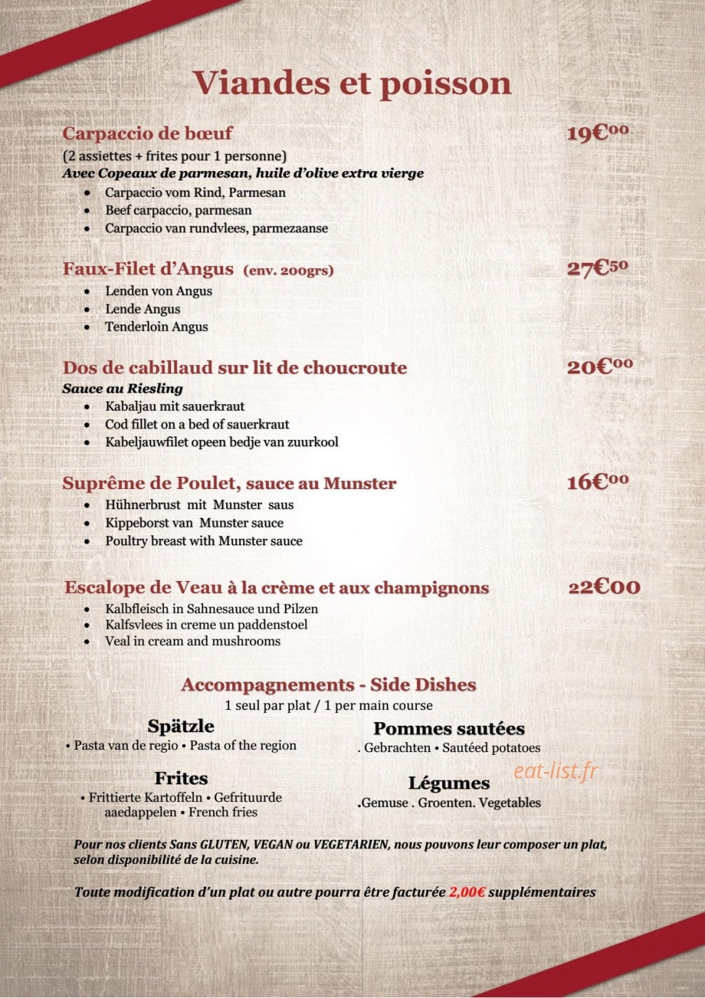 Au lion — carte page 3