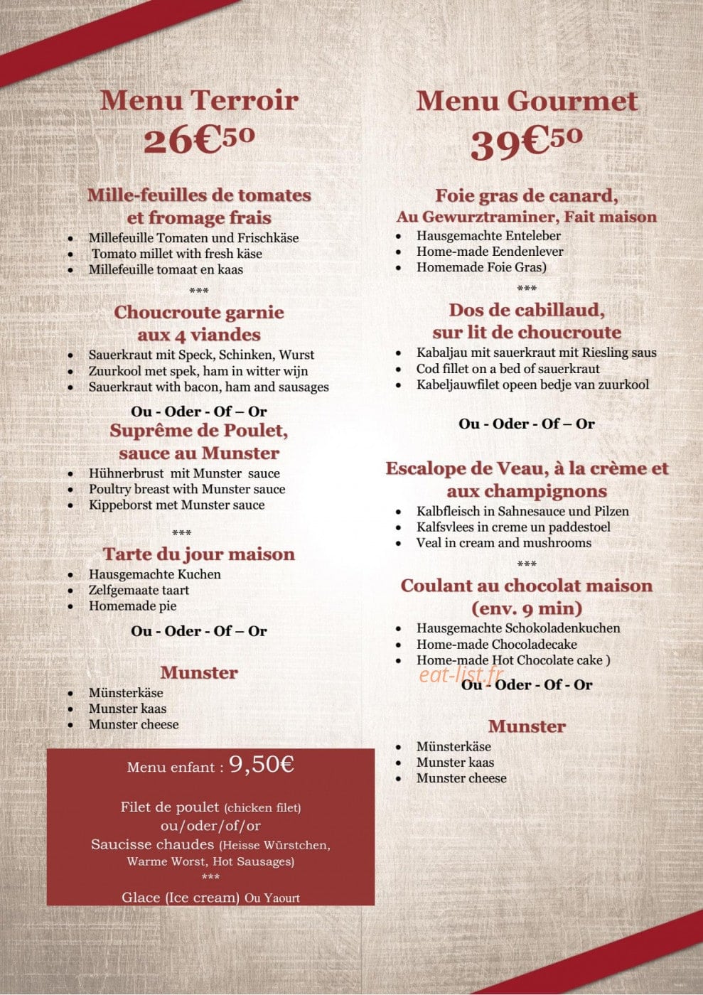 Au lion — carte page 4