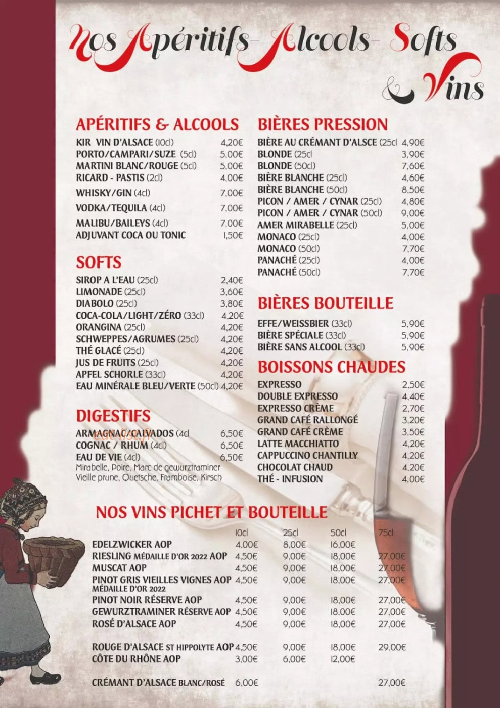 Au ptit Ribeau — carte page 10