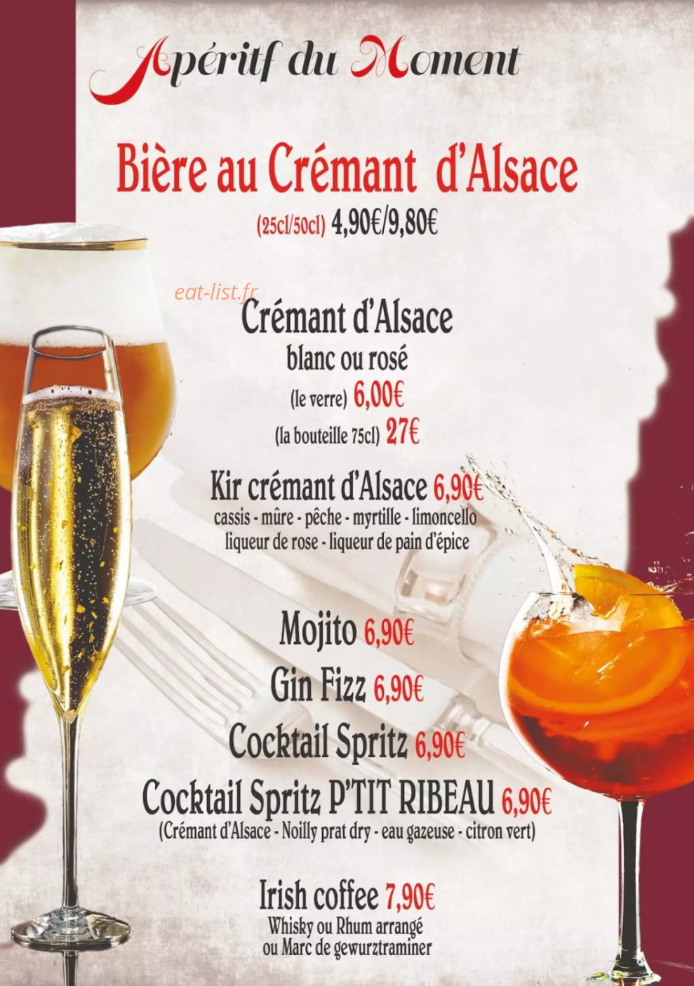 Au ptit Ribeau — carte page 11