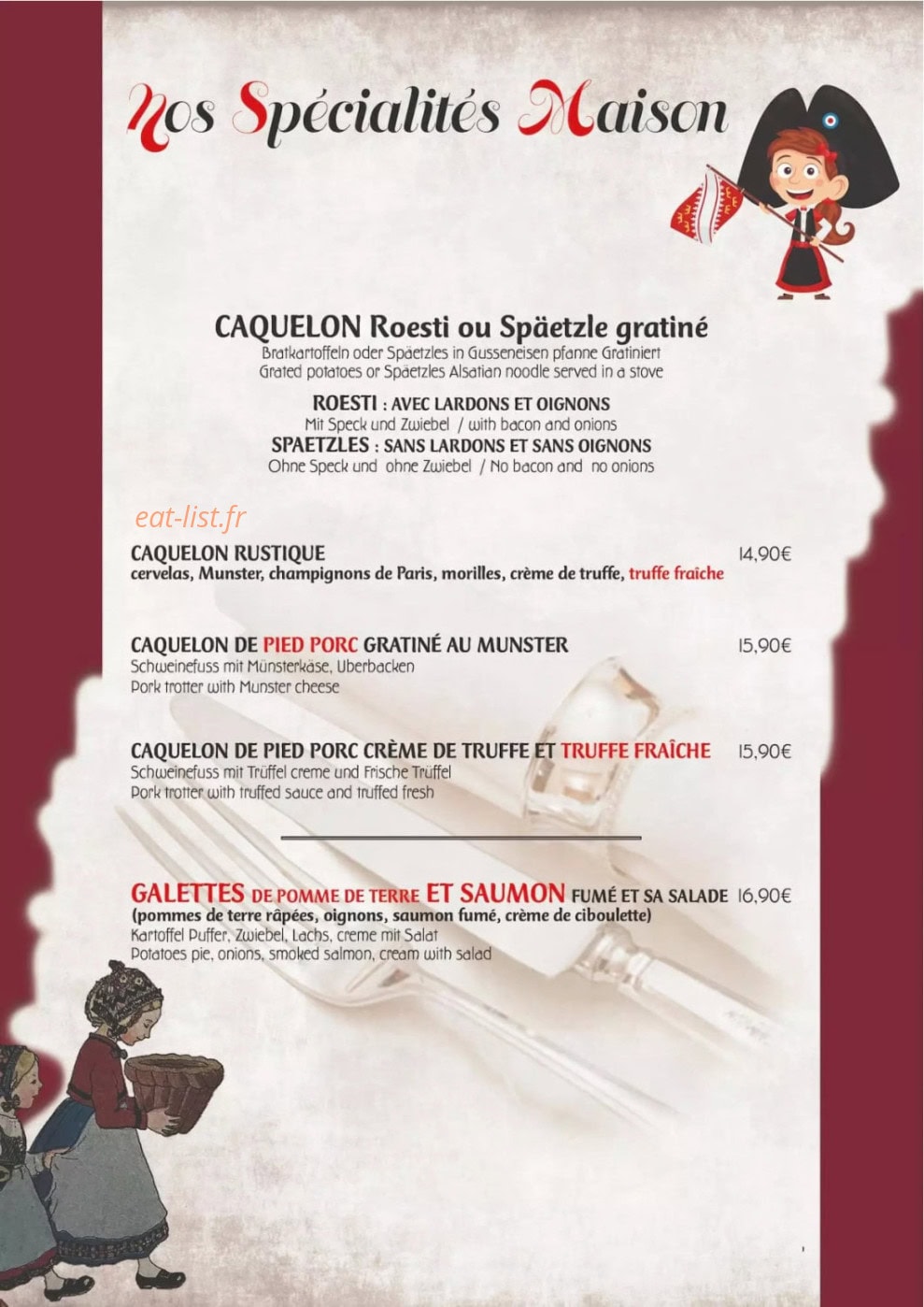 Au ptit Ribeau — carte page 2