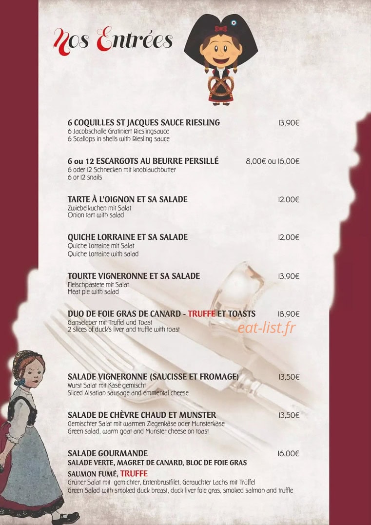 Au ptit Ribeau — carte page 1