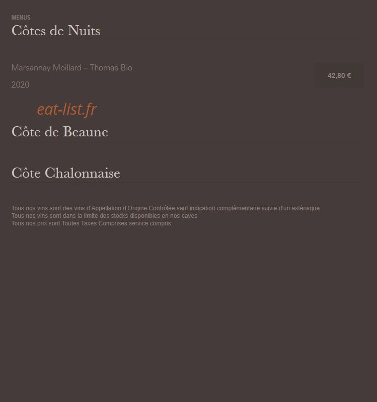 Auberge Au Zahnacker — carte page 6