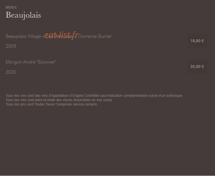 Auberge Au Zahnacker — carte page 7