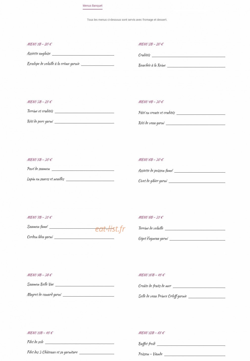 Aux 3 Châteaux — carte page 4