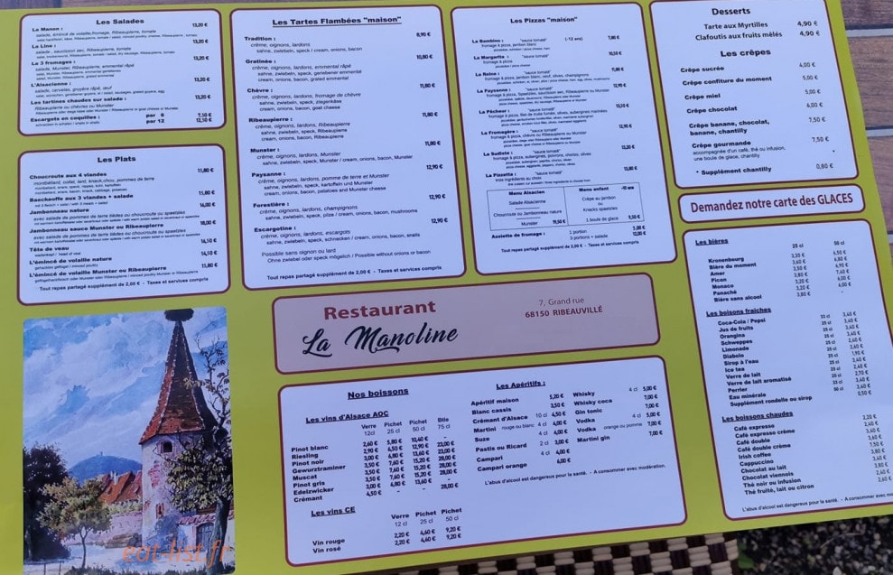 La Manoline — carte page 1