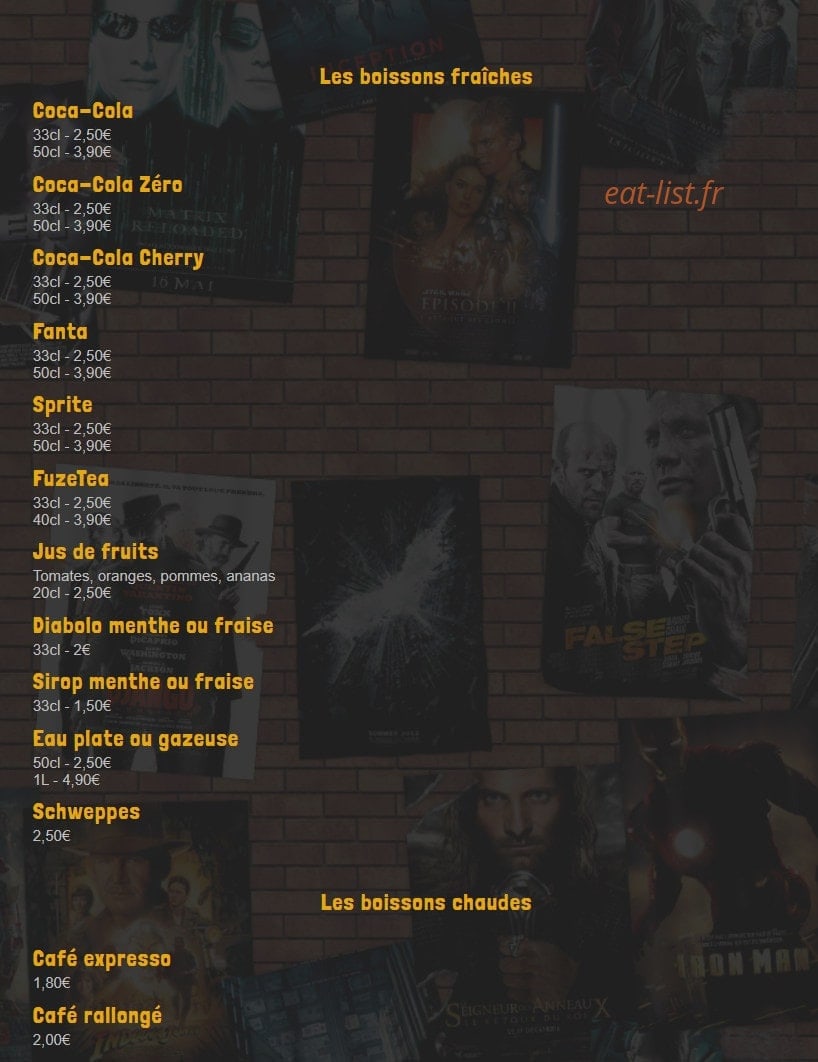 La Pizzéria — carte page 3